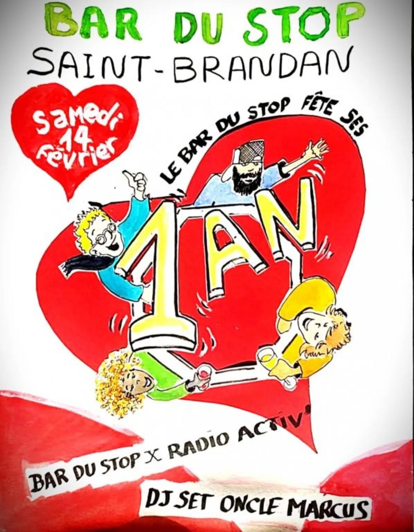 Les 1An du Bar du Stop Saint BRANDAN – 14/02/2026